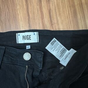Paige Jeans - Black, size 26, Peg Skinny Style